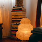 The Akari Enkei - Lucy’s Lamps is a minimalist paper lantern floor lamp with soft ambient glow. Ideal as a light therapy lamp, aesthetic lamp, or LED floor lamp. Perfect for bedroom floor lamp, tripod floor lamp, or modern floor lamps for living room and modern lamp for bedroom use.