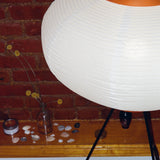 The Akari Moon Jar - Lucy’s Lamps is a modern paper lantern floor lamp with a soft glow, perfect as a minimalist lamp or aesthetic lamp. Functions as a light therapy lamp, LED floor lamp, tripod floor lamp, or bedside lamp for modern lamp for bedroom or floor lamps for living room.