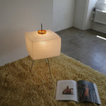 The Akari Shikaku - Lucy’s Lamps is a modern paper lantern floor lamp inspired by Japanese artistry. This minimalist lamp features a tripod base and soft diffused light, perfect for bedrooms, living rooms, or corners. Combining modern designer lighting with vintage elegance, this aesthetic lamp enhances any home as a cozy bedside lamp or stylish modern floor lamp.