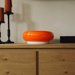 The Bergamot - Lucy’s Lamps is a retro stained glass orange lamp that functions as a modern table lamp or wall lamp. Ideal as a side table lamp, aesthetic desk lamp, or bedside table lamp. A perfect fit for bedroom table lamps, living room table lamps, or minimalist lamp table decor.