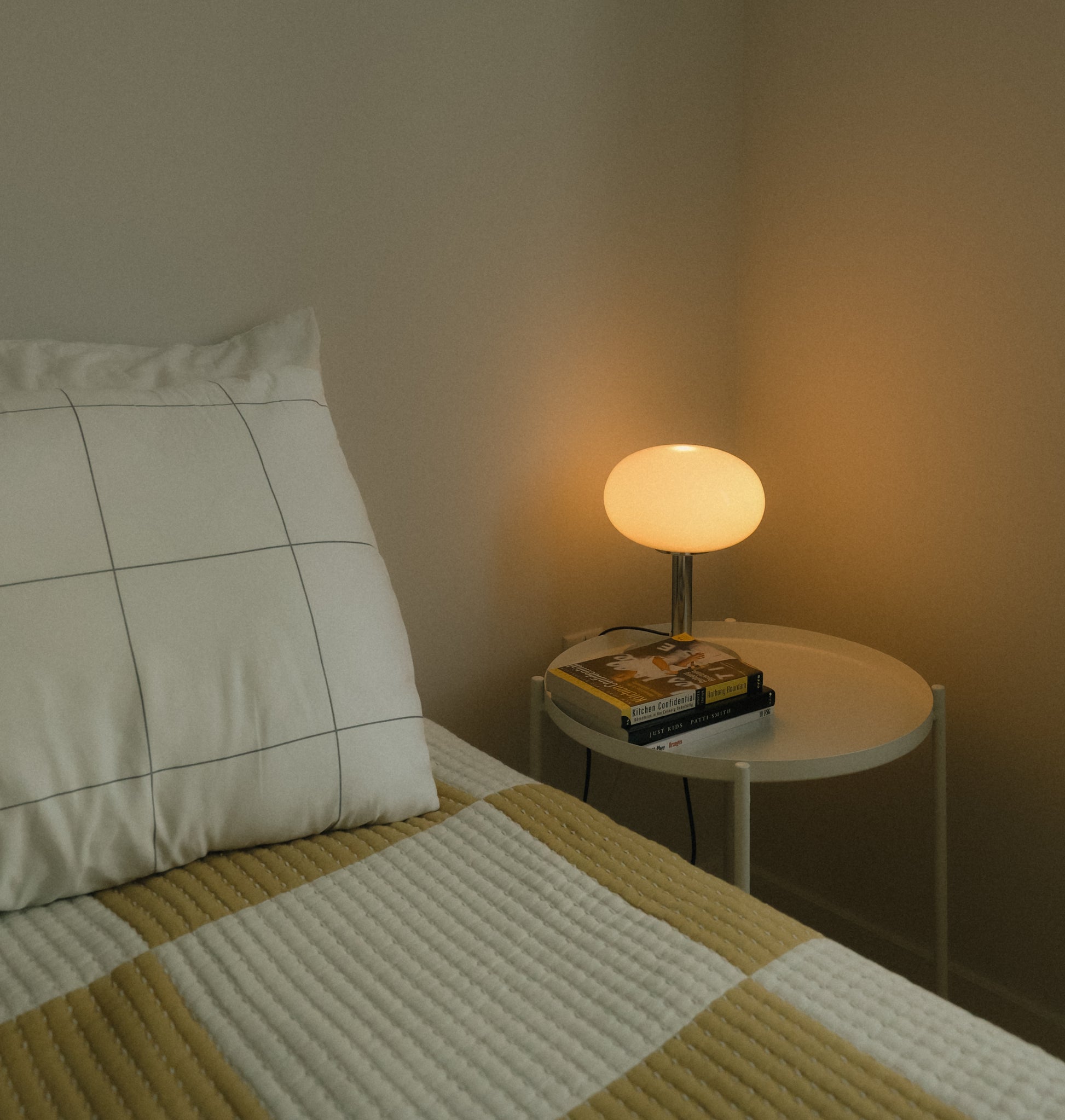 The Lira - Lucy’s Lamps is a modern table lamp with minimalist design and soft glow, perfect for living room table lamps or bedroom table lamps. Works as a side table lamp, bedside lamp, small desk lamp, or light therapy lamp with aesthetic retro lamp style and mid century appeal.