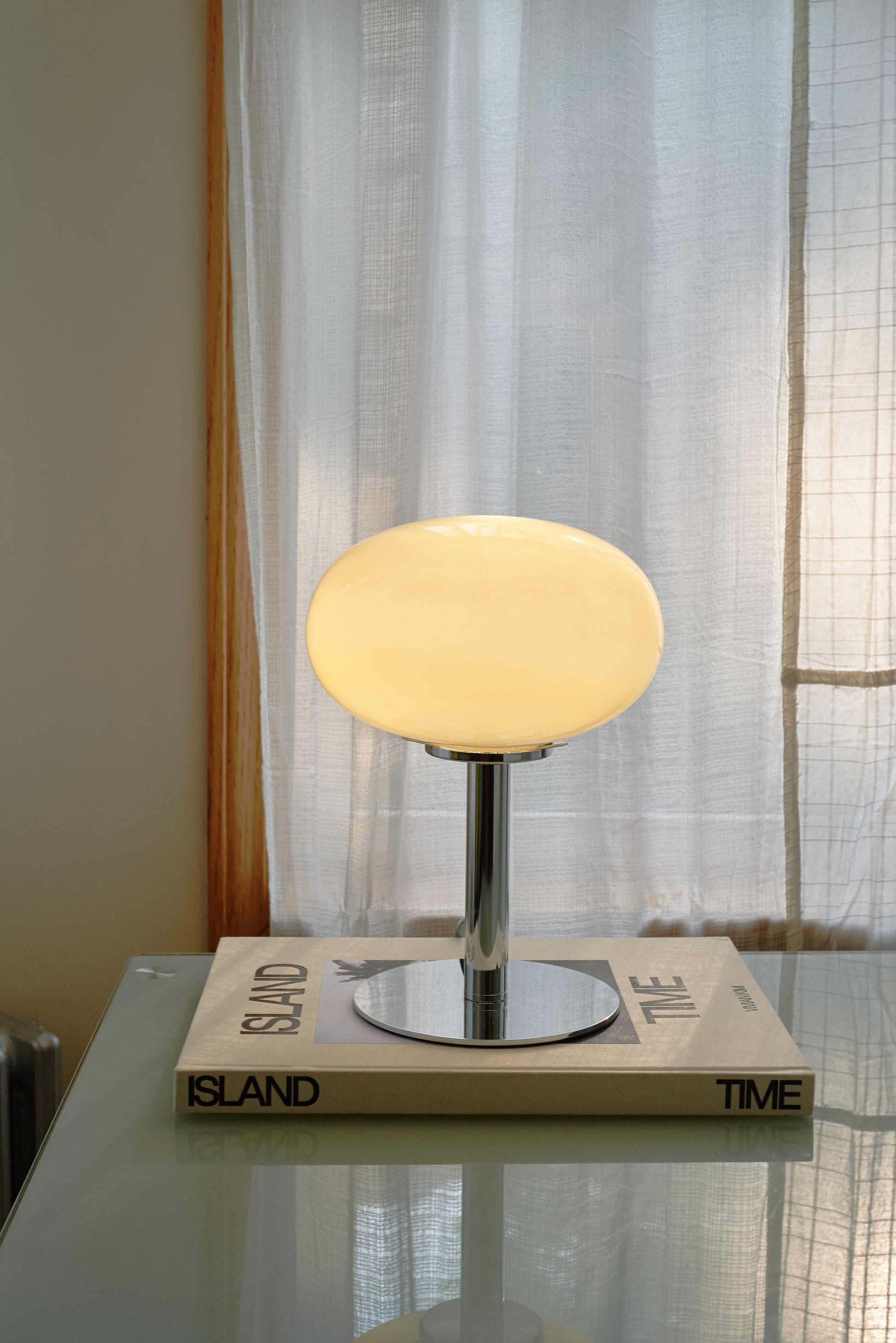 The Lira - Lucy’s Lamps is a modern table lamp with minimalist design and soft glow, perfect for living room table lamps or bedroom table lamps. Works as a side table lamp, bedside lamp, small desk lamp, or light therapy lamp with aesthetic retro lamp style and mid century appeal.