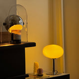 The Lira - Lucy’s Lamps is a modern table lamp with minimalist design and soft glow, perfect for living room table lamps or bedroom table lamps. Works as a side table lamp, bedside lamp, small desk lamp, or light therapy lamp with aesthetic retro lamp style and mid century appeal.